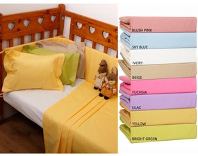 Σεντόνι Λίκνου Επίπεδο (80x100) Anna Riska Baby Prestige Φούξια