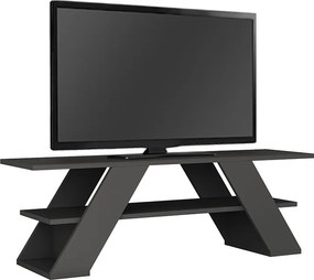 Έπιπλο τηλεόρασης Farfalla Megapap χρώμα ανθρακί 120x33,5x40εκ.