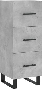 vidaXL Ντουλάπι Γκρι Σκυροδέματος 34,5x34x90 εκ. Επεξεργασμένο Ξύλο