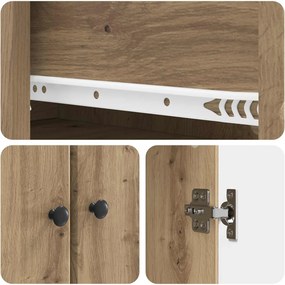 vidaXL Σέτ Ντουλαπιών 2 τμχ. Artisan Δρυς Επεξεργασμένο Ξύλο