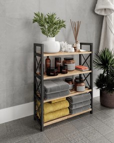 Ράφι Μαύρο MESESA 46x18x64