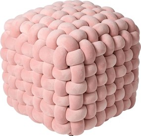 Πουφ (43x43x40) Das Home Stool line Ροζ