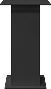 vidaXL Τραπέζι Μπαρ με Ράφια Μαύρο 60x60x102 εκ. Επεξεργ. Ξύλο