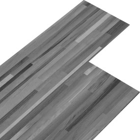 vidaXL Πλάκες Δαπέδου 18 pcs Γκρι 5,26 τ.μ. PVC