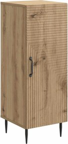 vidaXL Πλαϊνό γραφείο Artisan Δρυς 33 x 34,5 x 89,5 εκ
