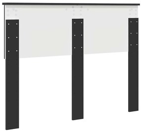 vidaXL Κεφαλάρι Μαύρη Οξυά 135 cm Επεξεργασμένο ξύλο