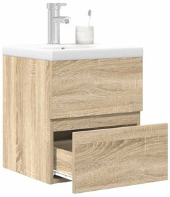 Σετ Επίπλων Μπάνιου 2 Τεμαχίων Sonoma Δρυς Επεξεργασμένο Ξύλο