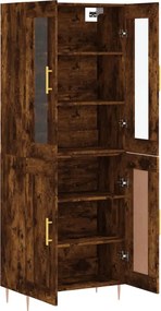 vidaXL Ντουλάπι Καπνιστή Δρυς 69,5x34x180 εκ. από Επεξεργασμένο Ξύλο