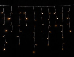 100Led Ασύμμετρη Κουρτίνα Επεκτεινόμενη All Flash Με  Μετασχηματιστή 200 x 70(h)cm,Διάφανο Καλώδιο/Θερμό Λαμπάκι , (Kelvin: 6.000 - 10.000)