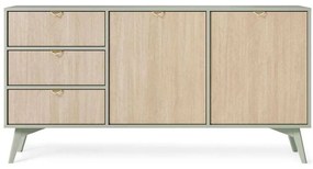 Μπουφές Ernest Plus 162688099 158x38x80cm Natural-Mint Μοριοσανίδα,Ξύλο