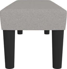 vidaXL Πάγκος Ανοιχτό Γκρι 100x30x30 εκ. Υφασμάτινος