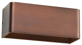 Φωτιστικό Επίτοιχο Aca L35037LWD NEPHELE Καφέ (Brown) 3000K