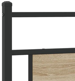 Κεφαλάρι Sonoma Δρυς 160 εκ. Επεξεργασμένο Ξύλο/Ατσάλι - Καφέ