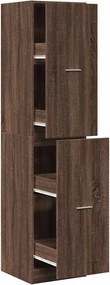 vidaXL Συρταριέρα Γενικής Χρήσης Καφέ Δρυς 40x41x174,5 εκ. Επεξ. Ξύλο