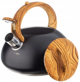 Klausberg KB 7565, 3 L, παχιά βάση, επαγωγική, μαύρο/καφέ