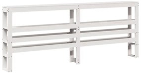 vidaXL Σκελετός Κρεβ. Χωρίς Στρώμα Λευκό 180x200 εκ Μασίφ Πεύκο