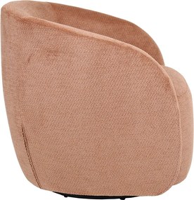 Πολυθρόνα Barrelo pakoworld περιστρεφόμενη ύφασμα σάπιο μήλο 77x72x69εκ