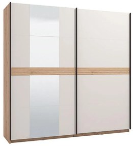 Wardrobe with Mirror Modena 220 OG H217 Artisan - Cashmere 220x61x217 cm