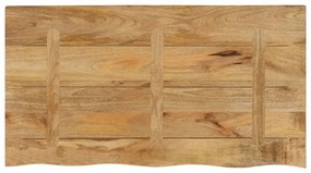 vidaXL Επιφάνεια Τραπεζιού 120x60x2,5 εκ. Live Edge Μασίφ Ξύλο Μάνγκο