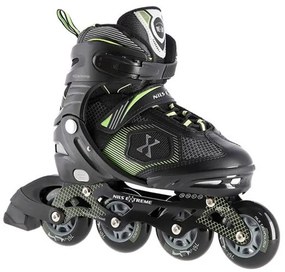 Αυξομειούμενα Πατίνια Roller NA 9080 Μαύρο/Πράσινο IN-LINE SKATES NILS EXTREME Large(39-42)
