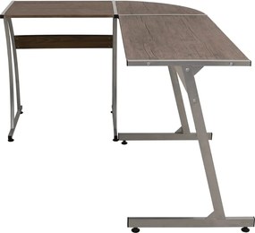 vidaXL Γραφείο Γωνιακό Καφέ από Επεξεργασμένο Ξύλο