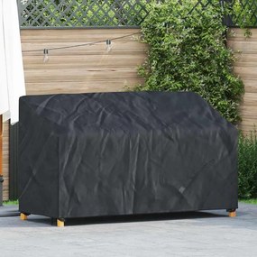 vidaXL Κάλυμμα Παγκάκι Κήπου Μαύρο 165 x 70 x 65 / 94 cm Ύφασμα 420D