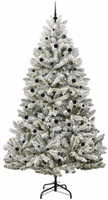 vidaXL Τεχνητό Χριστουγεννιάτικο Δέντρο Πράσινο και Λευκό 300 cm