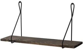 Ράφι Τοίχου Amaryllis 491CRT1124 60x15x27cm Walnut-Black