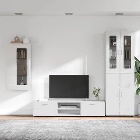 vidaXL Σετ επίπλου τηλεόρασης FLORIN 3 pcs Λευκό Επεξεργασμένο ξύλο
