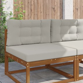 vidaXL Μαξιλάρι Καναπέ Εξωτερικού Χώρου 2 pcs Γκρι Πολυεστέρας