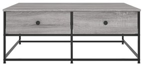 vidaXL Τραπεζάκι Σαλονιού Γκρι Sonoma 100 x 99 x 40 εκ. Επεξεργ. Ξύλο
