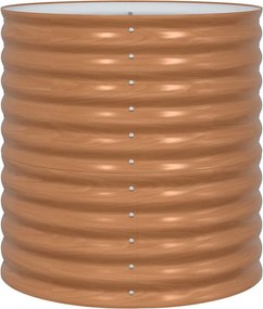 vidaXL Ανεβασμένο Κρεβάτι Καφέ 80 x 80 x 81 cm Ατσάλι