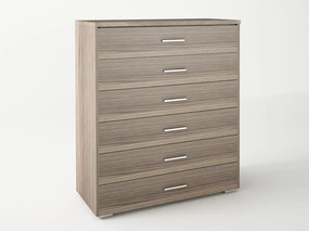 Intrahome Συρταριέρα με 6 συρτάρια σε χρώμα σταχτί 90x45x108 Intrahomesa-00652615