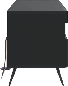 vidaXL Ντουλάπα LED Τηλεόρασης Μαύρο Επεξεργασμένο Ξύλο
