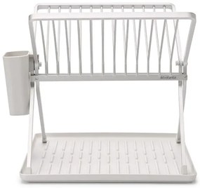 Πτυσσόμενο στεγνωτήριο πιάτων Brabantia SinkSide 1004154, Σχάρα για μαχαιροπίρουνα, Ανθεκτικό στη διάβρωση, Ανοιχτό γκρι