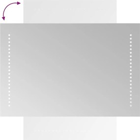 vidaXL Καθρέφτης Μπάνιου με LED 40x60 εκ.