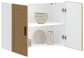 ντουλάπι τοίχου κουζίνας "Porto" Artisan Oak Engineered Wood - Καφέ