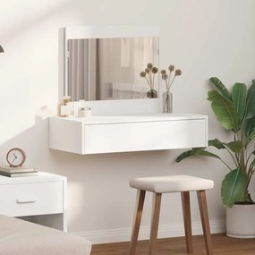 vidaXL Τραπέζι περιποίησης Λευκό 83 x 40 x 70 εκ Επεξεργασμένο ξύλο