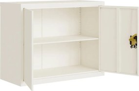 vidaXL Αρχειοθήκη Λευκή 90 x 40 x 70 εκ. από Ατσάλι