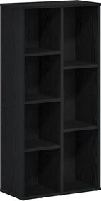 vidaXL Βιβλιοθήκη Μαύρη Δρυς 50x25x104 εκ. από Τεχνητό Ξύλο