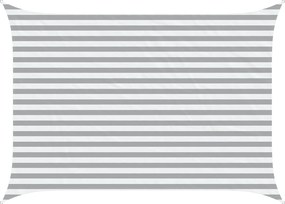 vidaXL Πανί σκιάς Ανοιχτό Γκρι και Λευκό 3,5 x 2,5 μ