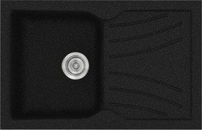 Sanitec Classic 337 (86×50) - Γρανιτένιος νεροχύτης - Metallic SPACE