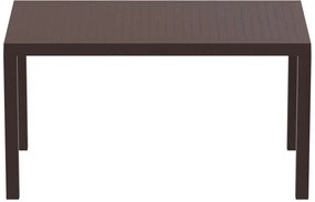 Τραπέζι πολυπροπυλένιου Ares 140x80 Σκ.Καφέ