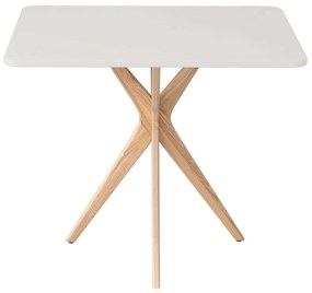 Τραπέζι Jubi JUBITRE8 80x55x73cm Natural-Pearl Grey Mdf, Wood