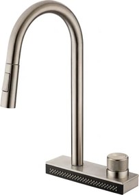 Tema MF 7910 Brushed Nickel – Μπαταρία Κουζίνας Καταράκτη με Ντους