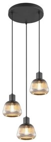 Φωτιστικό Οροφής Tarifa 362830332 37x150cm 3xE27 25W Chrome-Black Trio Lighting