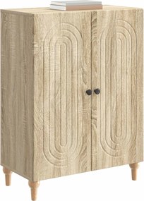 vidaXL Πλαϊνό γραφείο Sonoma Δρυς 66 x 34,5 x 90 εκ Επεξεργασμένο Ξύλο