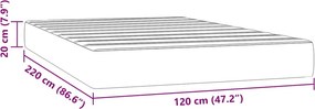 vidaXL Στρώμα με Pocket Springs 120 x 220 x 20 εκ. Μαύρο