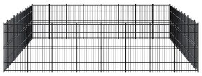 Κλουβί Σκύλου Εξωτερικού Χώρου 73,73 μ² από Ατσάλι - Μαύρο