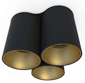 Φωτιστικό Οροφής - Σποτ Eye Tone 8092 3xGU10 10W Black-Gold Nowodvorski Metal, Plastic